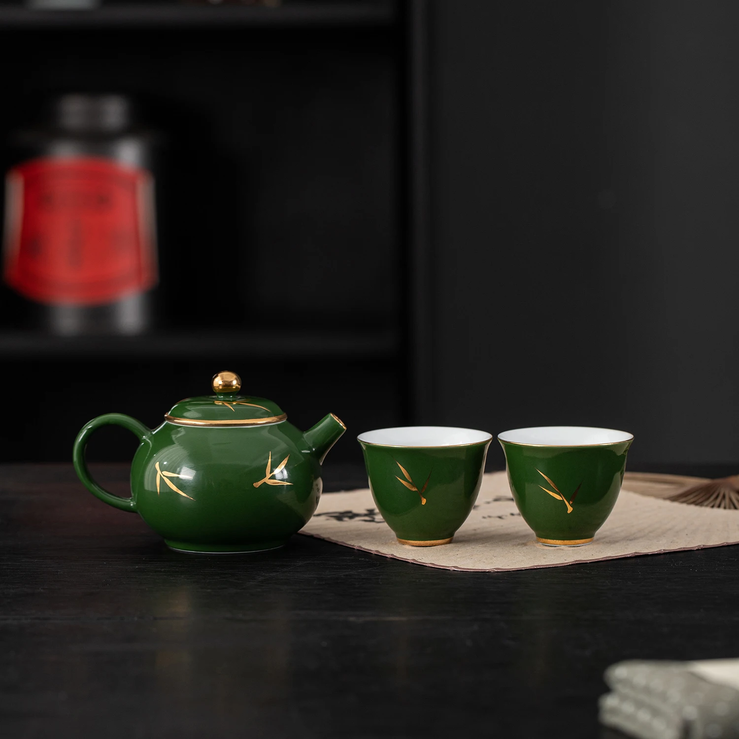 

Luxury afternoon ceramic gold rim coffee teapot set chinese tea set teacup set