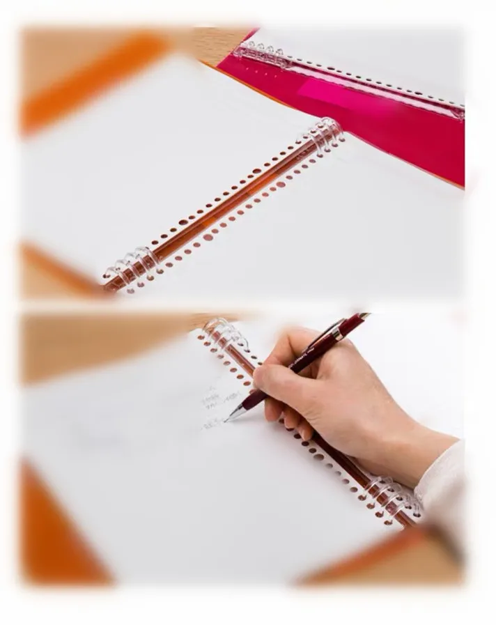 
Hot Sale New A5 Size Plastic 8 Hole Round Binder Clip Mechanism For Organizer Planner Notebook 