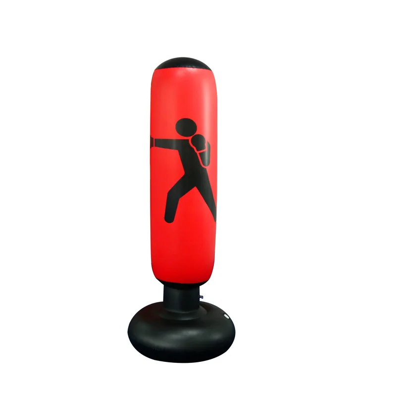 

ActEarlier Inflatable Standing Boxing Bag for Exercise Kids and Adults, Black, yellow, red
