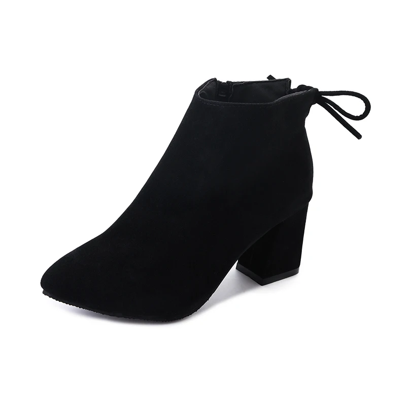 

2020 New Style Custom 4 Colors Choose Ankle Boots Woman For Sale, Black