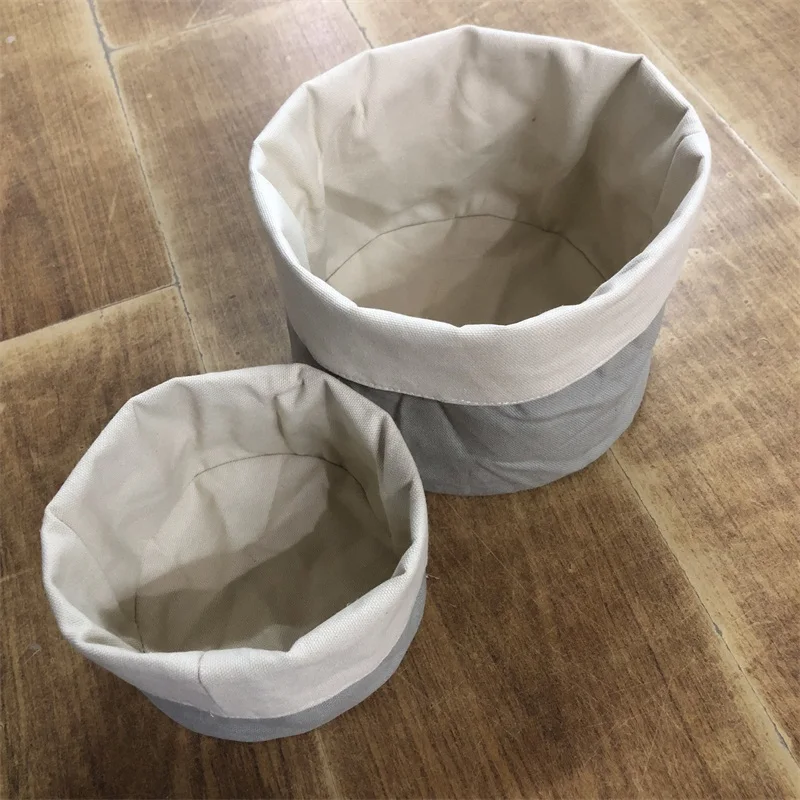 纯棉圆形面包筐收纳袋子
