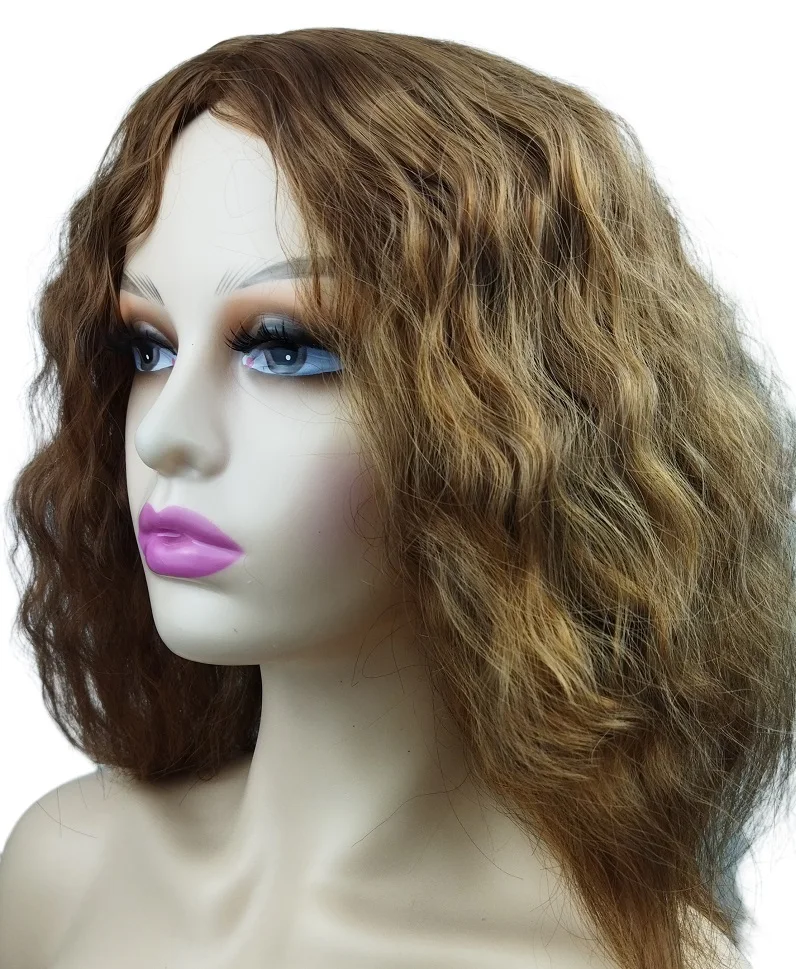 

LW-04BR Wholesale Natural Hair Wigs Long Curly Wig Hair Full Head Wig For Women, Black,brown,wine red,customized
