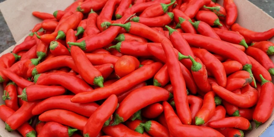 Three small jars of different colored paprika
