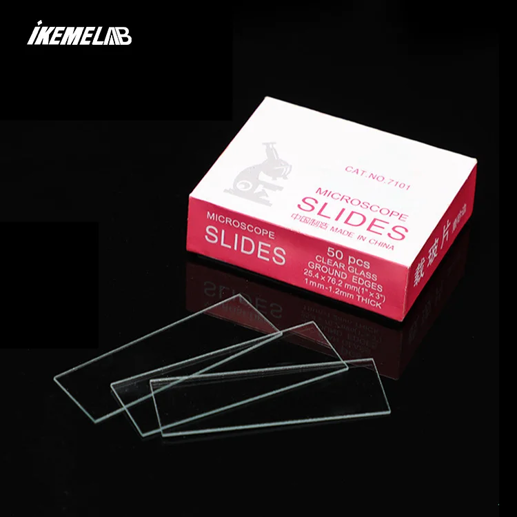 

IKEME Glossy Microscope Slide Glass Prepared Microscope Slides 7105 Frosted Microscope Slides