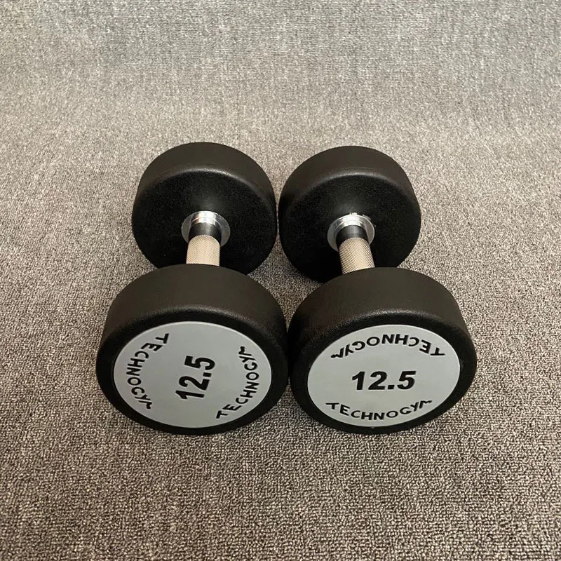 

25kg-50kg Gym Equipment Urethane PU Rubber Dumbbell