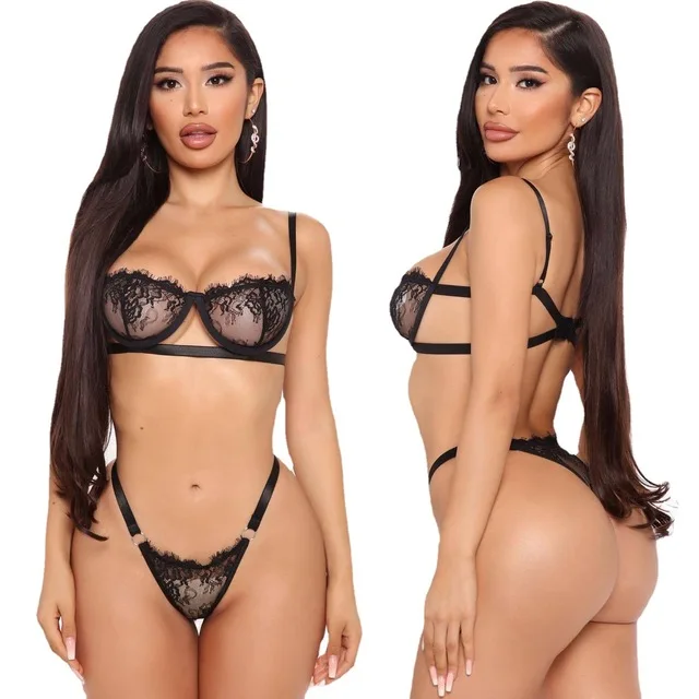 

Luxury Ropa Interior Intima De Mujer Para Dama Lenceria Langerie Womens Sexy Lingerie Lace Underwear Panties And Bra Set Costume