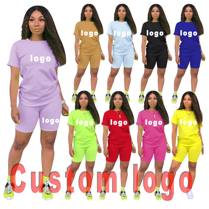 

Custom Set Women Summer Clothing Outfit Chill Cotton Short Tank Top 2 Piece