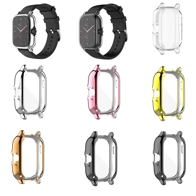 

Hot Sale Plating Tpu Full Cover Protective Watch Case For Huami Amazfit GTS 2, 7 colors