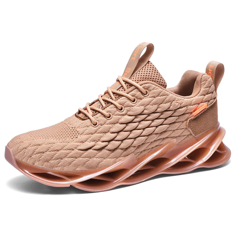 

Jinjiang Factory High Quality Knitted Fish Scale Coconut Casual Hollow Out Shoes Breathable Youth Male Running Shoes