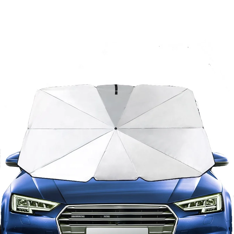 

Latest Upgrade Front Windshield Sunshade Sun Shade Umbrella, White