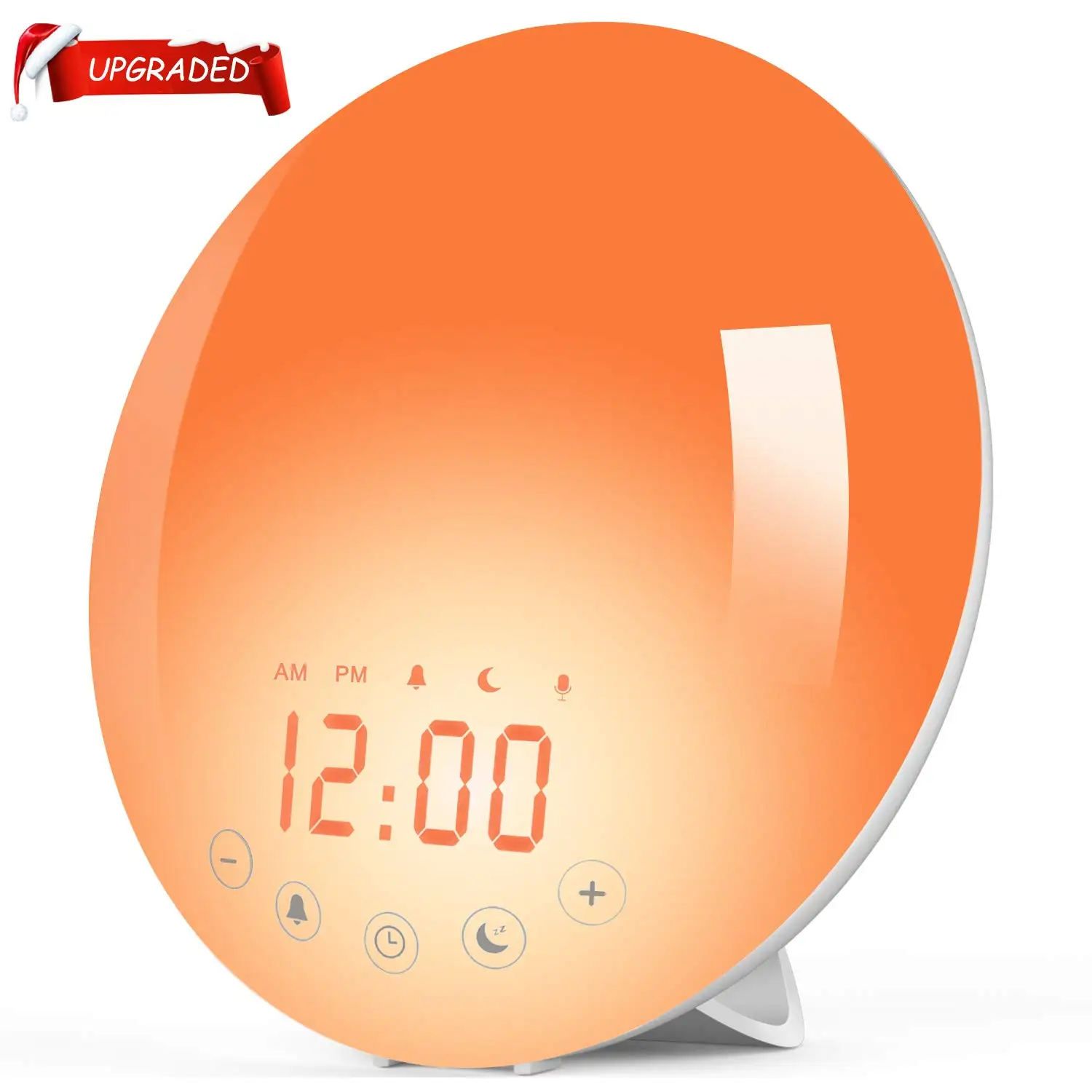 

Home Sunset Analog 8 Clock Natural Sound Digital Sunrise Alarm Clock Wake Up Light Alarm Clock With 7 Alarm