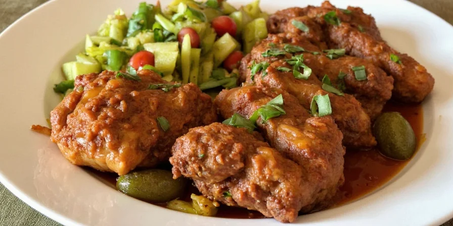 Ethiopian Doro Wat served with injera