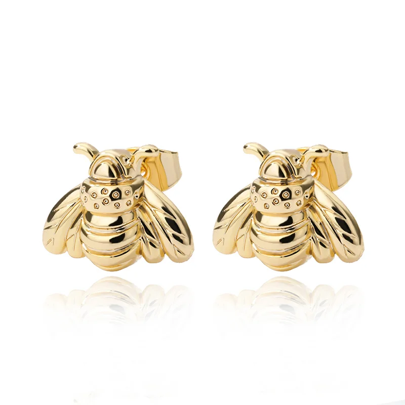 

Cute Carton Insect Bee Fancy Animal Stud Earrings
