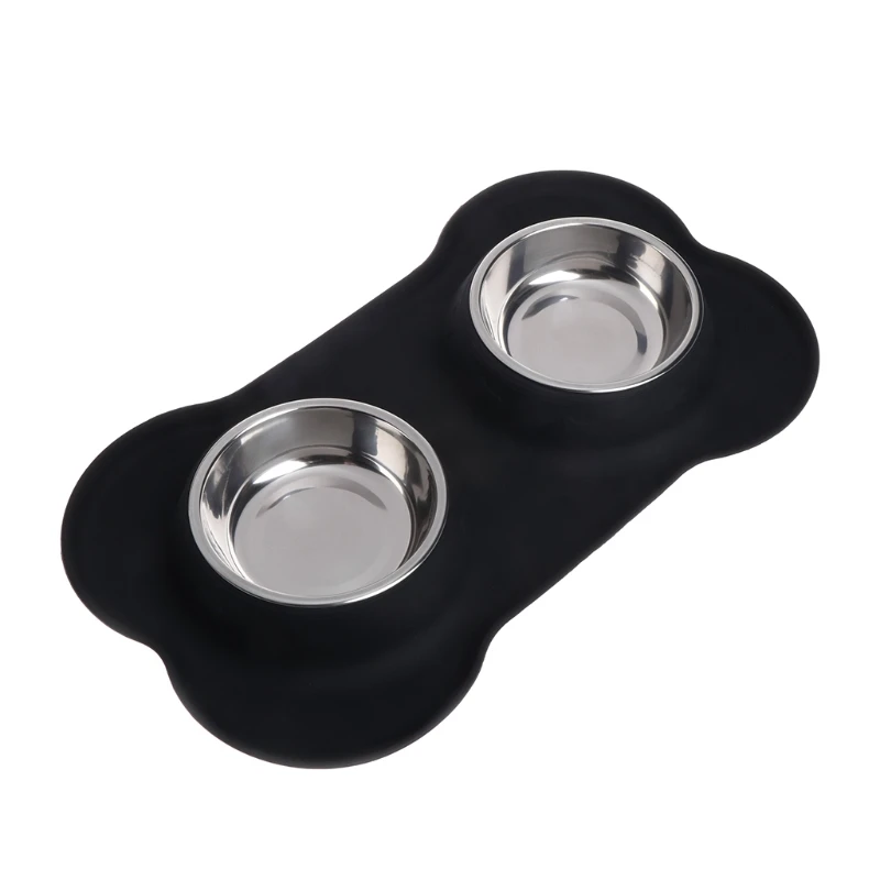 

Non Slip Cat Dog Pet Water Bowl Premium custom printed Pet Feeder Mat Bowl Custom Logo Wholesale Luxury French Animals