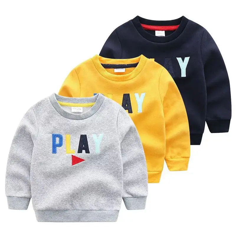 
Wholesale Good Price O neck 100% Cotton Plain Custom Children Sports Boys Hoodies 