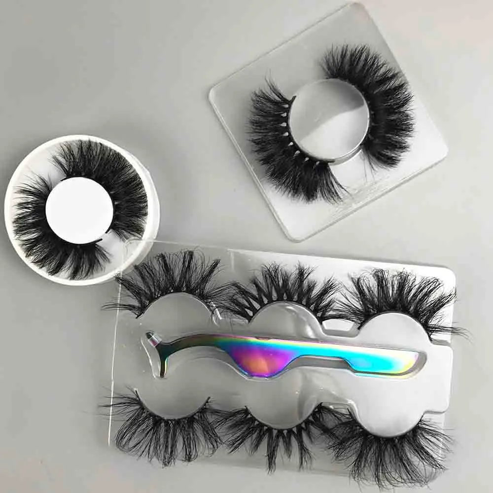 

China Individual Mink Eyelashes Natural 18MM Mink Eyelashes Best Selling 3D mink Lashes3d Wholesale Vendor, Black