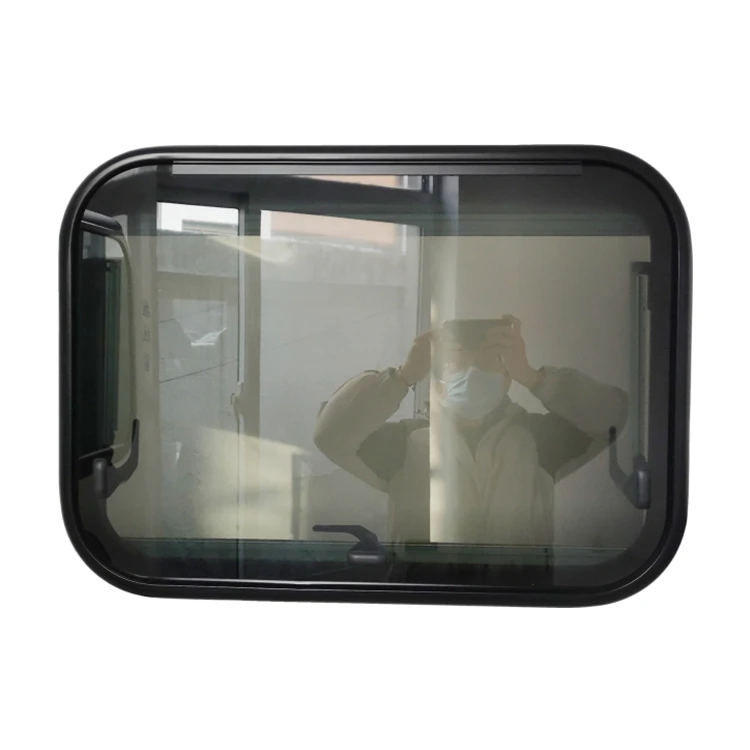 TONGFA Custom Size 4mm Tempered Glass Rv caravan Push Pull Window with Aluminum Alloy Frame