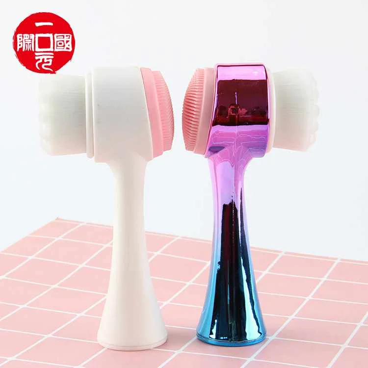 

Newest Skin spa Facel Exfoliating Washing Cleansing Brush with Handle