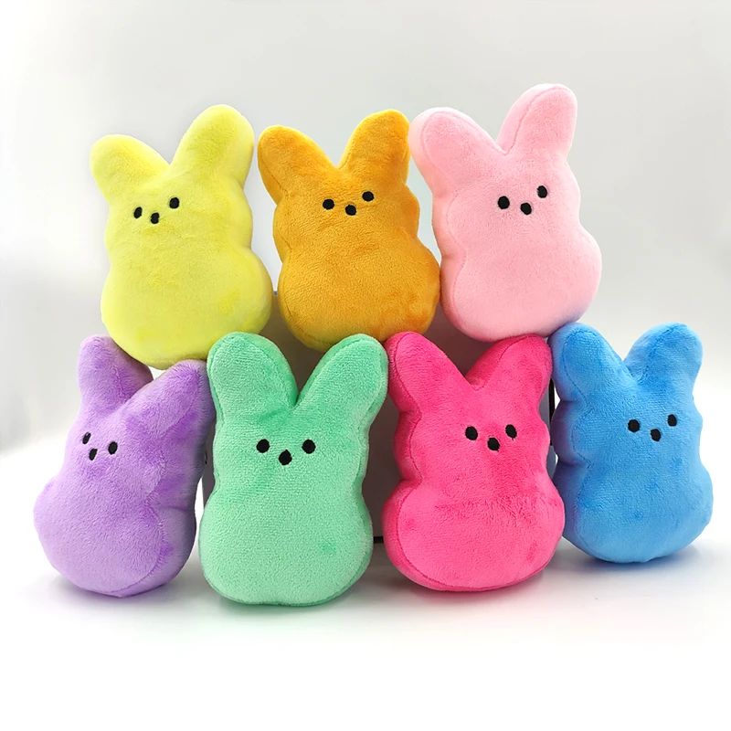 

15CM Cute Soft Easter Party Stuffed Animal Rabbit Plushie Ear Plush Toy Peluches Rabbit Easter Bunny