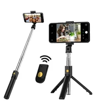 

3 in 1 Wireless Bluetooth Selfie Stick for Foldable Handheld Monopod Shutter Remote Extendable Mini Tripod