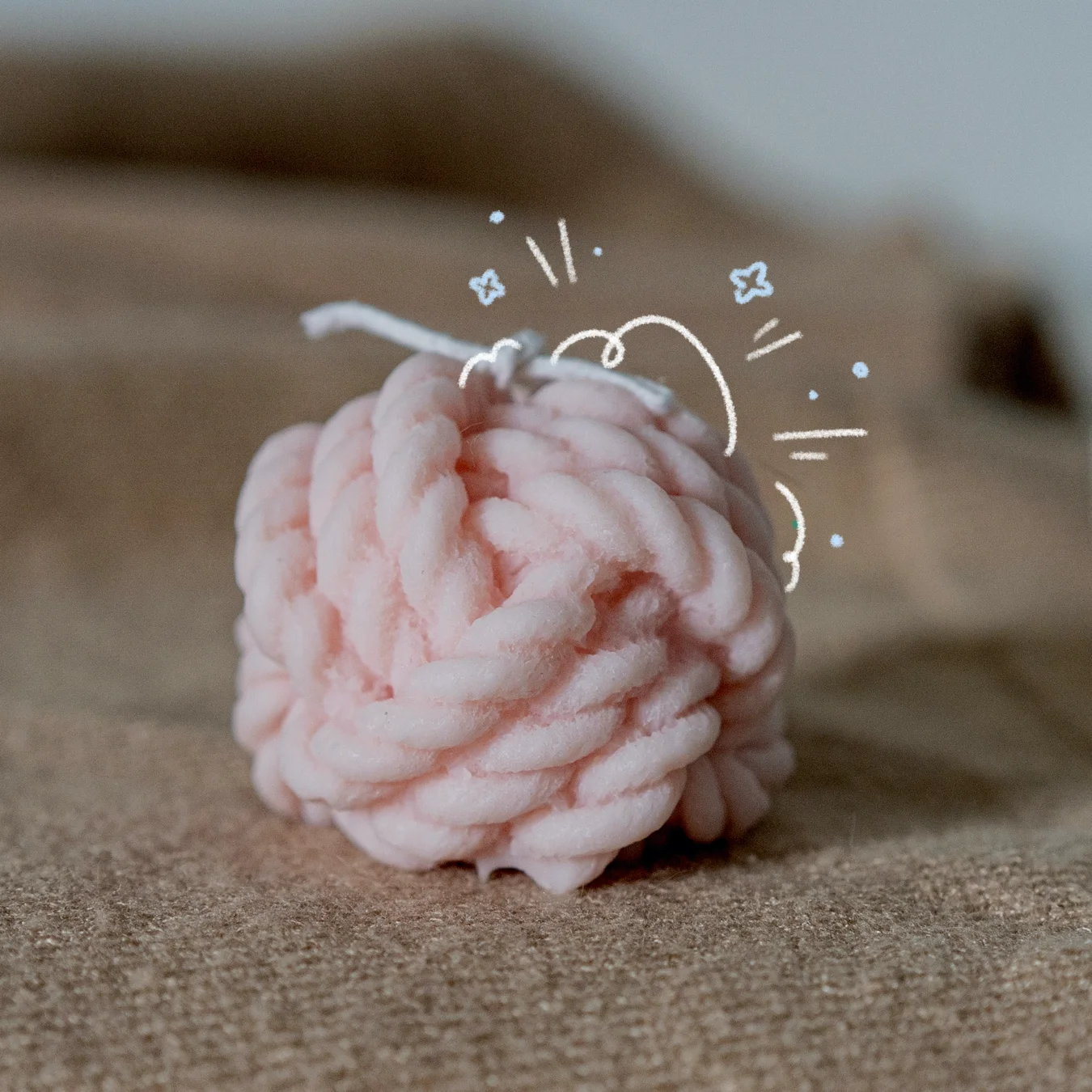 

Z634 Wool ball silicone mold aromatherapy gypsum ornament mold Candle Mold, Random