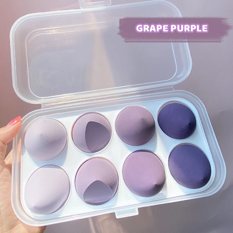 

wholesale beauty Customized Shape Washable Expandable makeup sponge with case