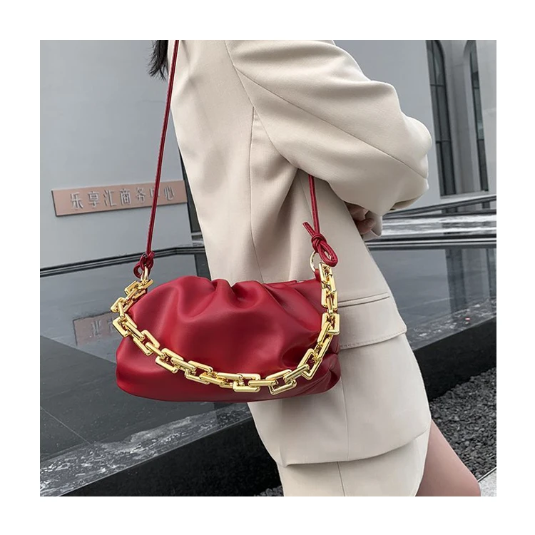 

2021 Hot Sale clutch Dumpling tote pouch women fashion ladies shoulder cloud handbags, Customized color