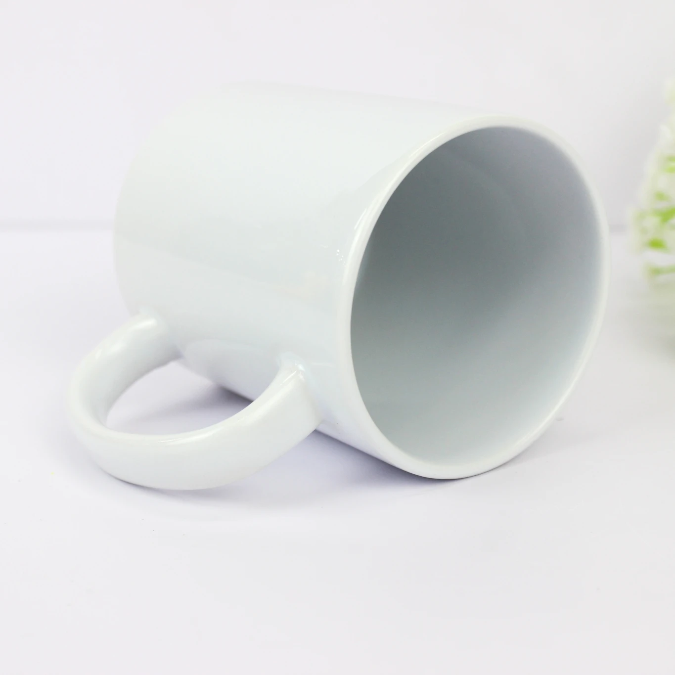 

Top Grade 11oz Full White Sublimation Ceramic Mug Personalized Coffee Cup Sublimation Blanks Coffee Mugs, White color