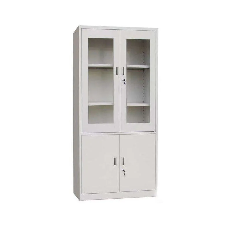 semi-glass metal drawer standing mobile steel filing cabinets