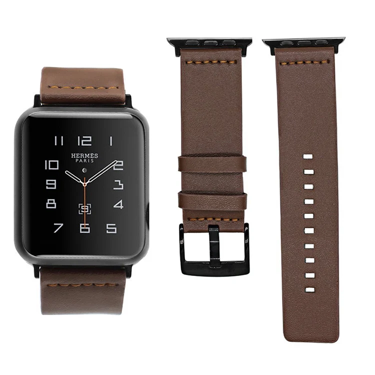 

Manufacturer New Italian Genuine Leather Handmade 38mm 42mm Leather Watch Band for Apple Watch Strap Apple Watch Band, 8 colors