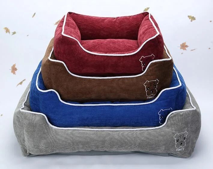 

Soft Washable Hardwearing Pet Basket Mat Cushion Dog Bed, As picture showed