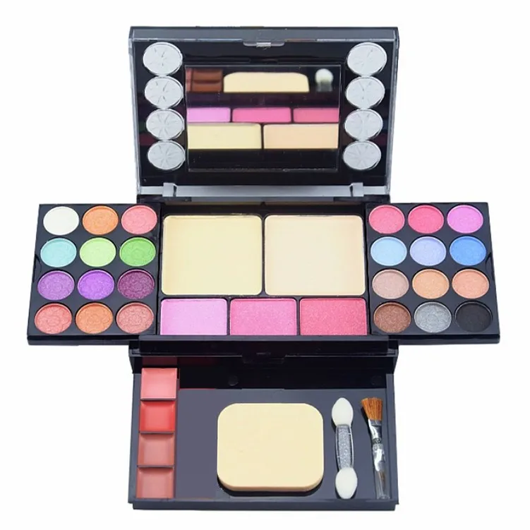 

Private label TYA Pearlescent 33 Color Eyeshadow Blush Lip Gloss Palette Makeup Set, Mixed