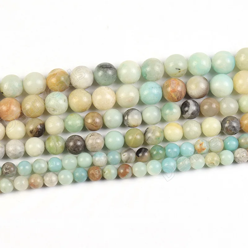 Factory Bulk Natural Mix Amazonite Stone Beads Mixed Amazonite Bead for Jewelry Making 4mm 6mm 8mm 10mm 12mm