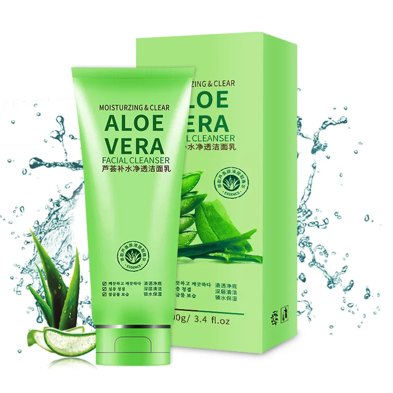 

Private Label OEM Anti Acne Aloe Vera Face Wash Facial Cleanser