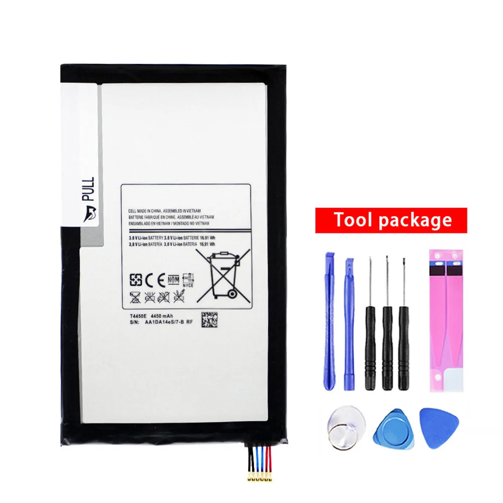 

Li-ion replacement 4450mAh Battery T4450E For Samsung Galaxy Tab 3 8.0 T310 T311 T15 SM-T310 AKKu DDP service, As the picture show