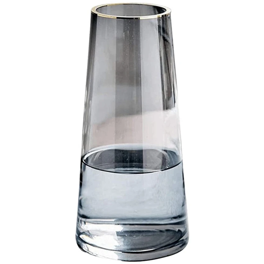 

Modern handmade and creative crystal clear glass vases for decoration in various places, Transparent
