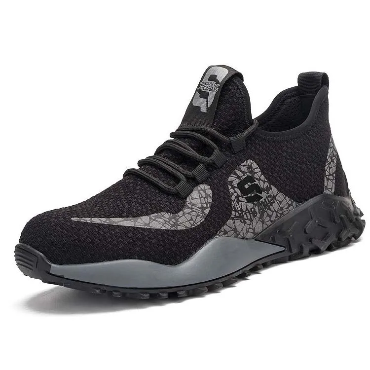 

Hot Selling Industrial Protective Breathable Work Boot Casual Trainers Steel Toe Safety Shoes for Men Women, Black ,grey , red, green