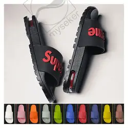 Custom Unisex Slide Sandals Single Plastic Customized Slippers For Men Eva Pvc Slipper Boys Designer Platform Slides