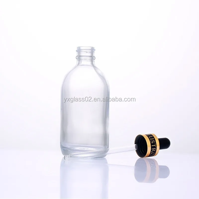 Essential Oil  glass bottle 60ML 100ML  24K Pure dew bottle Dropper bottle manufacture