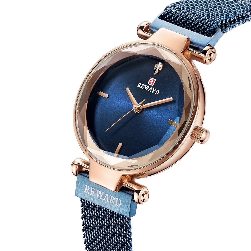 

Reward Hot sales Spot Women Quartz Watches Ladies Bracelet Mesh strap Wrist watch luxury personalized Water Resistant for lady