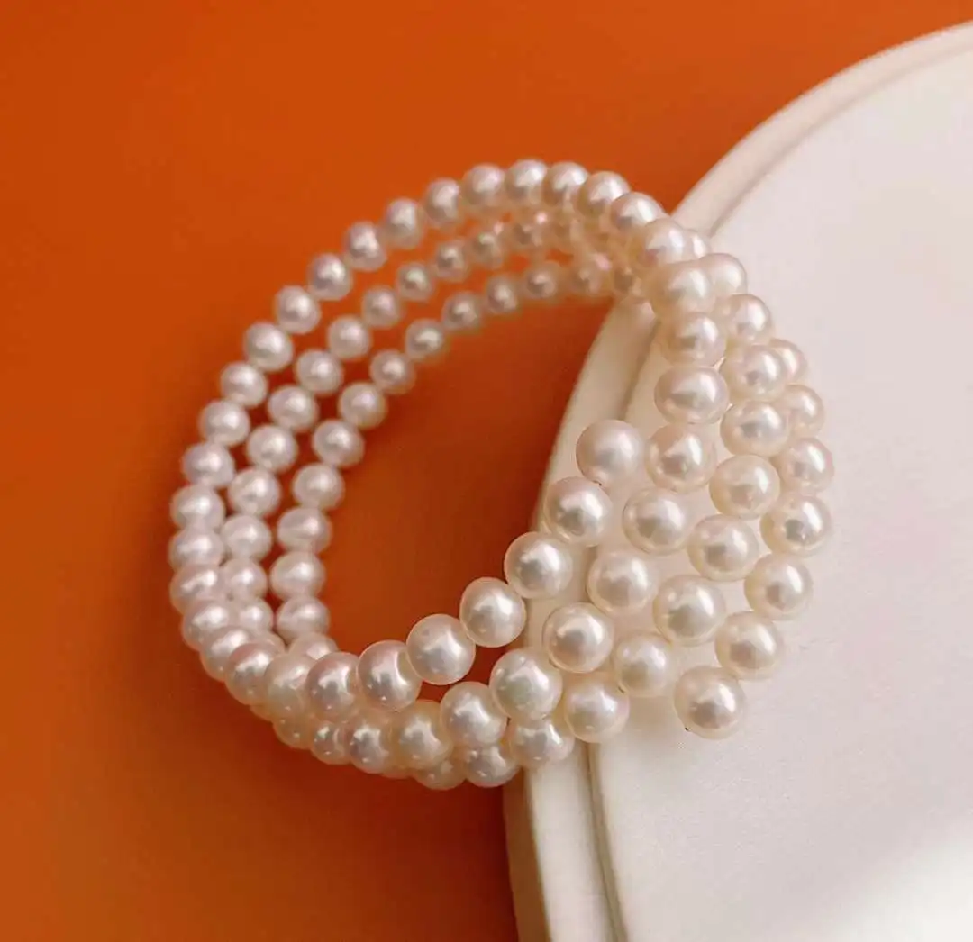 

Explosive recommended multi-circle bracelet, high quality  freshwater pearl bracelet, ladies fashion exquisite bracelet