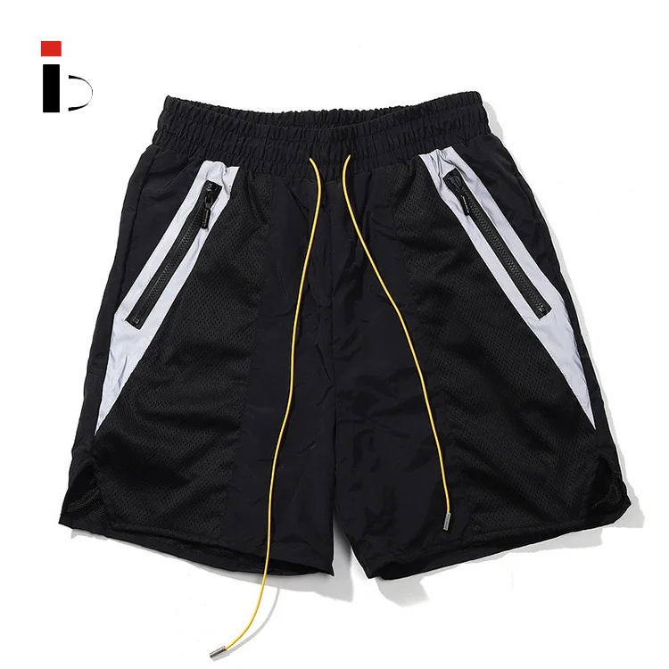 

Factory Direct Wholesale 2020 Hot Selling Black Mens reflect light Shorts, Custom color