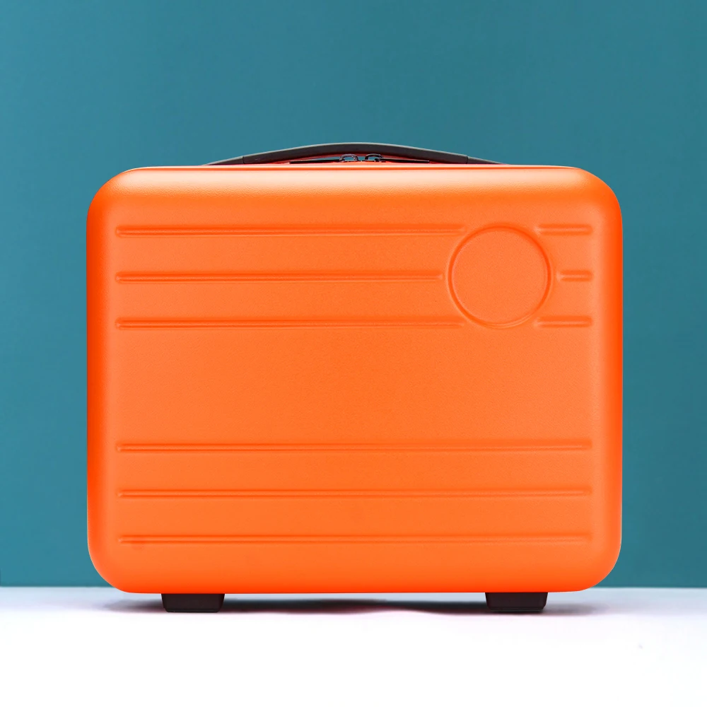 

Cosmetic case14 inch small hand luggage suitcase travel hand luggage, Yellow