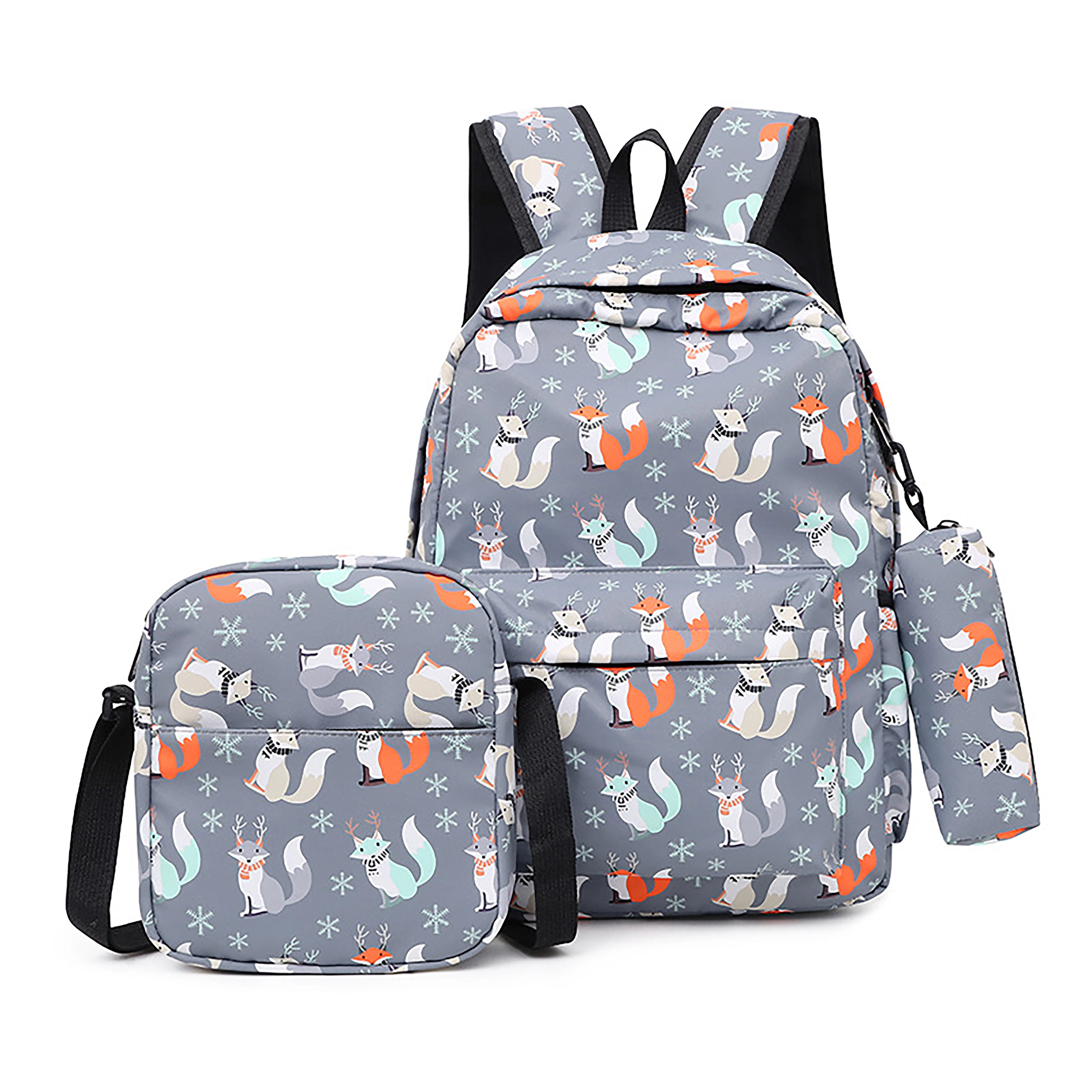 

Lightweight Resistant 3 in 1 Backpacks for Teen Girls School Backpack with pencil case, Customized color