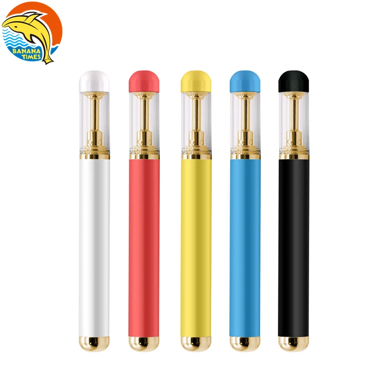 

San Diego Original rechargeable micro USB vap desech O5 round glass/ metal tip empty 0.5ml 1ml cbd oil vape, White/ black/ gold/ customized color