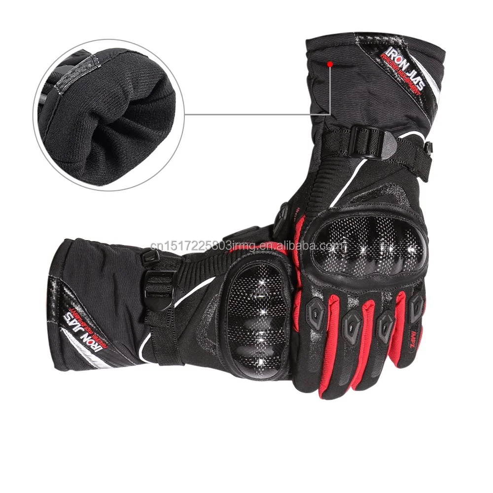 

Custom Made 2021 Safety Gloves Leather Polyester Winter Guantes Motorcycle Racing Gloves For Bike