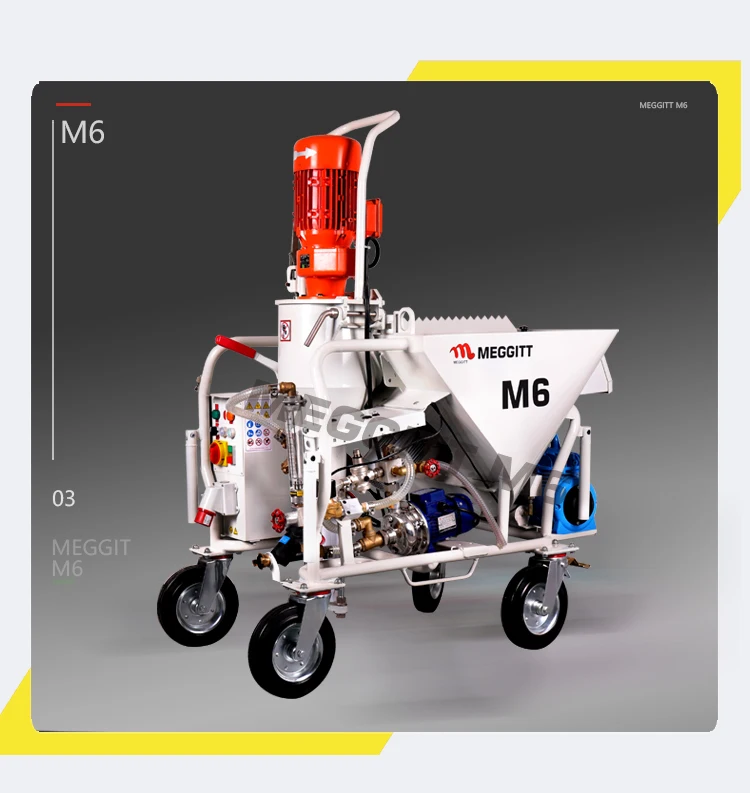 M6 High Quality Mortar Cement Gypsum Base Spray Plastering Machine Not
