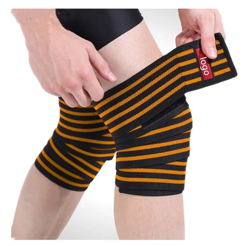 

Men and women Gym Elastic Yoga Knee Wraps Bandage Weight Lifting Straps Guard Pads Sleeves Fit