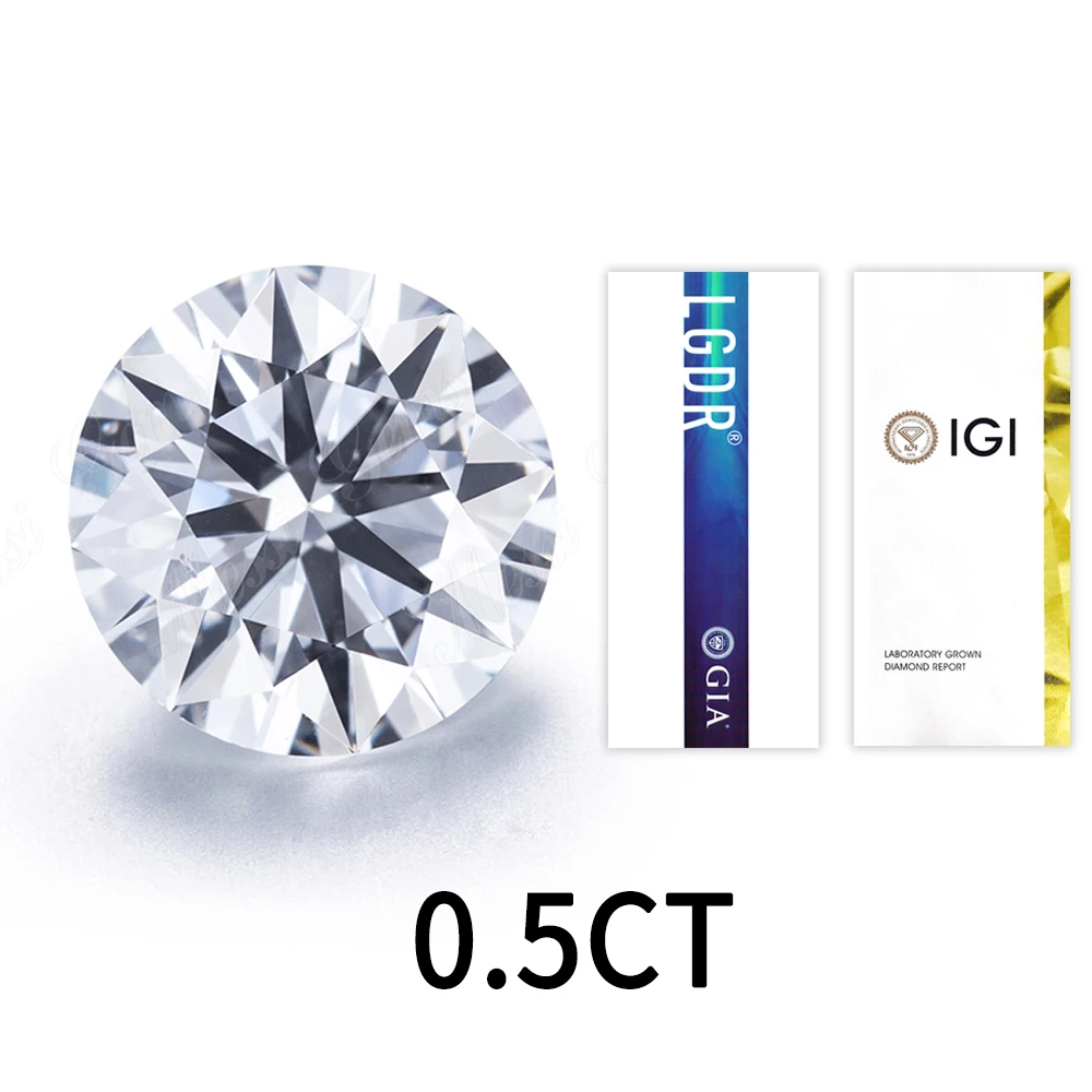 

Messi Gems IGI GIA loose wholesale 0.5CT D vvs1 vvs2 vs1 vs2 lab grown diamond