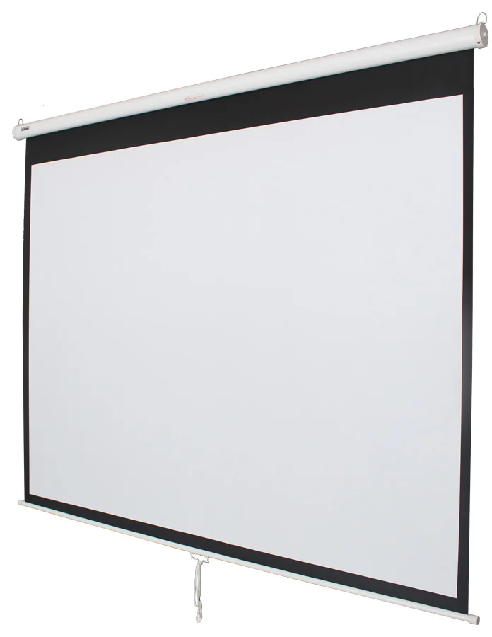 

Savicto 120 inch 4:3 format Manual Pull Down Projection Screen with matte white fabric Wall Mounted Projector Screen